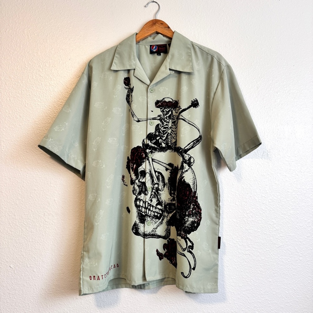 RARE GRATEFUL DEAD Vintage Button up Size Large
